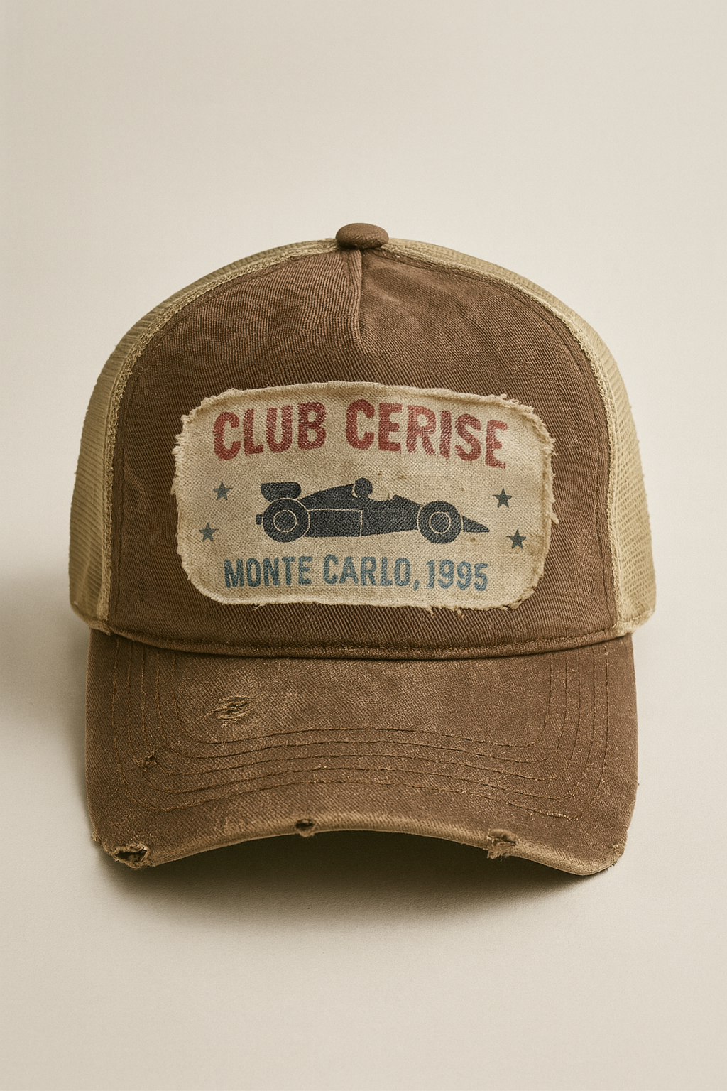 Monte Carlo Trucker — brown / tan colourway